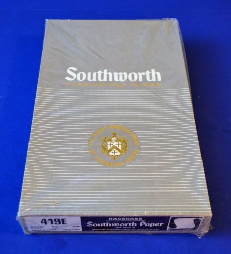 Southworth Paper 419E Legal 8.5x14 9lb Onionskin Cockle Finish Racerase Plain