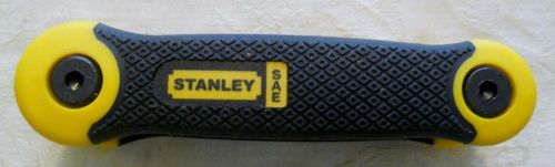 STANLEY Folding SAE Hex Key Set 9-Piece 5/64&#034; Thru 1/4&#034;