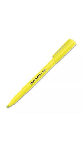 Paper Mate 22725 Intro Highlighters, Chisel Tip, 12/PK, Fluorescent Yellow