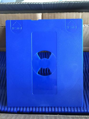 BOX OF 65 Solid Blue Color Single CD SLIM Cases. approx 5x5 STURDY!