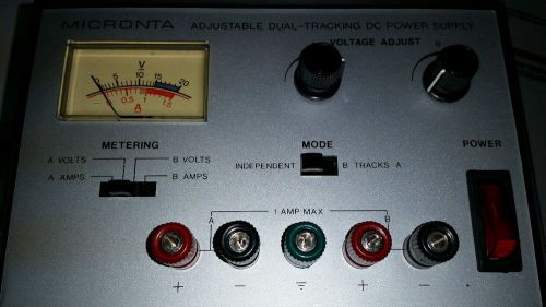 Micronta adjustable dual tracking dc power supply