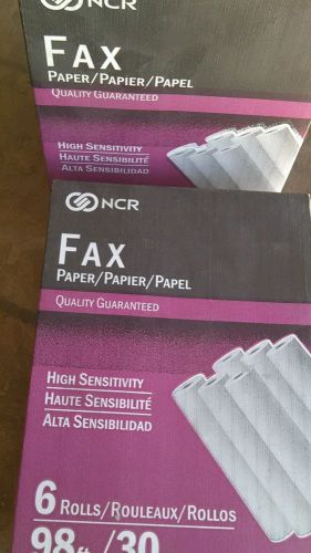 NCR Fax machine Paper  Lot of 3 rolls