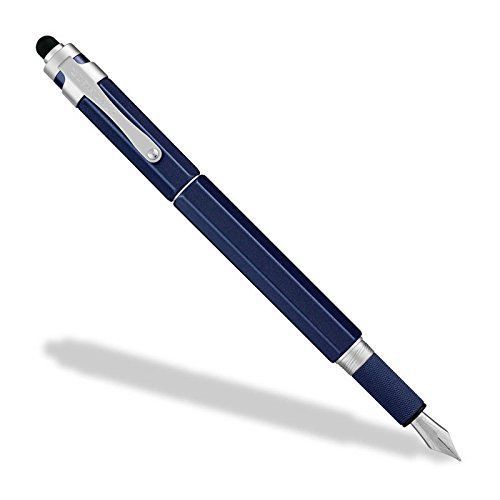 Levenger L-Tech 3.0 Fountain Pen, Medium, Royal Blue AP12640 RB M NM