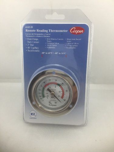 Cooper 6142-20 -40 - 60F Remote Reading Thermometer new in pack