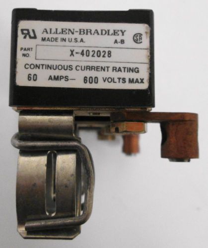 (3) Allen-Bradley X-402028 Fuse Block 60A 600V