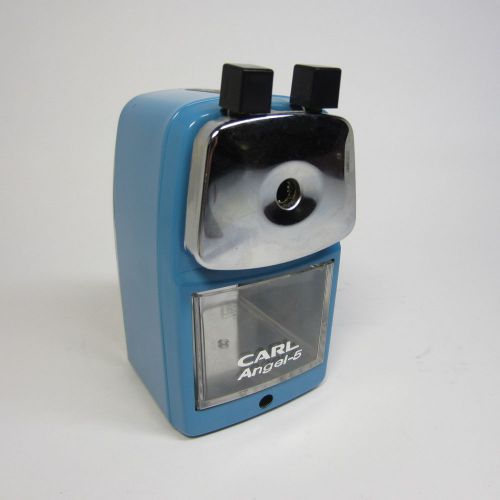 Carl Angel 5 Pencil Sharpener Blue For Office Home and School Very Good+++
