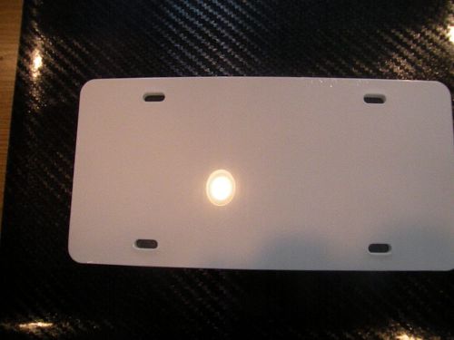 #P196(2) BLANK 6&#034;x12&#034; PLASTIC LICENSE PLATE  PLATE FOR DECAL VINYL TAG WHITE