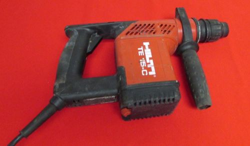 HILTI TE 15-C CORDED ELECTRIC ROTARY HAMMER DRILL * FREE S&amp;H * NO RESERVE
