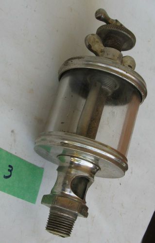 VINTAGE OILER DRIP LUBRICATOR #3 STATIONARY ENGINE TRACTION HIT MISS 2&#034;