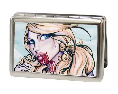 Sexy Ink Girls Metal Multi-Use Wallet Business Card Holder - Taste Blood