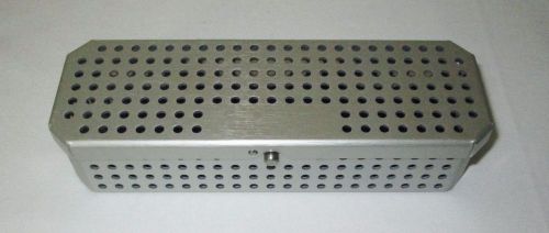 Case ec08 perforated meditray sterilization tray container, 2.4&#034; x 7.3&#034; x 1.7&#034; for sale