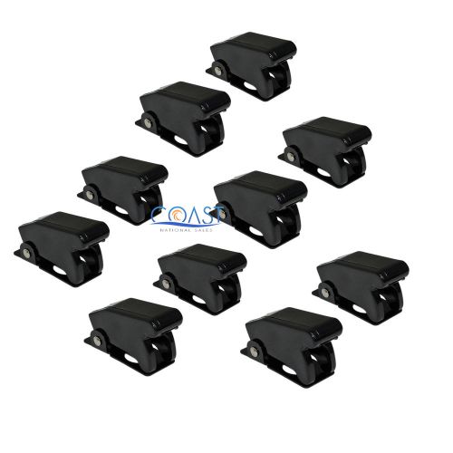 10X Car Marine Off Road Safe Flip Toggle Switch Safety Cover Guard - Black