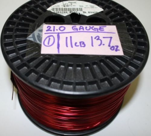 21.0 gauge rea magnet wire 11 lbs 13.7 oz / fast shipping / trusted seller ! for sale