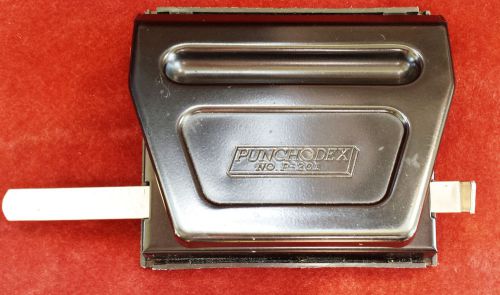 ROLODEX PUNCHODEX P-201 TWO HOLE DOUBLE PUNCH PUNCHER- Vintage office item