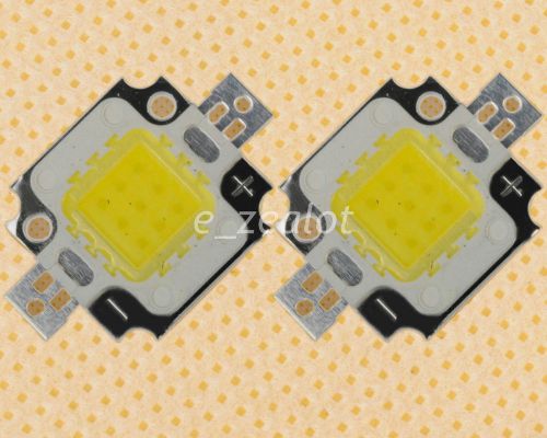 2pcs 10w high power led 10-12v 12000-15000k 900-950lm smd aluminum substrate for sale