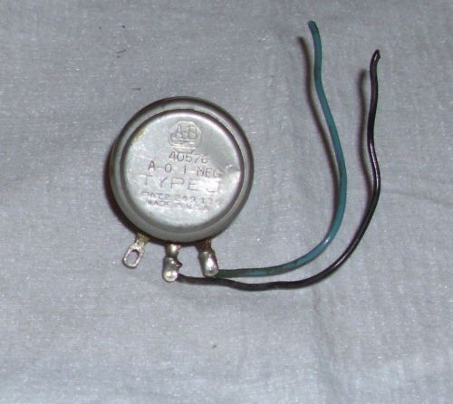 Allen Bradley Vintage  0.1M  100k  type J  potentiometer  40576 tested good