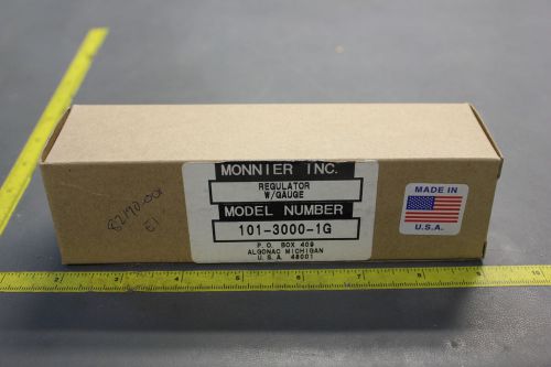 NEW MONNIER REGULATOR WITH GAUGE 101-3000-1G (S19-3-5B)