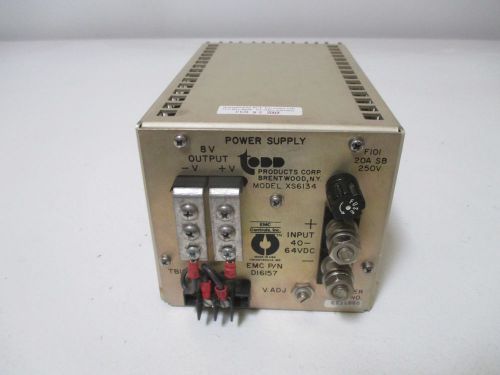 TODD MODEL XS6134 POWER SUPPLY *USED*