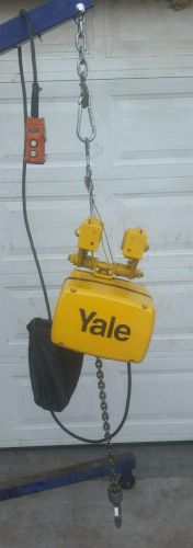Yale 1 ton electric chain hoist 115/230 volts for sale