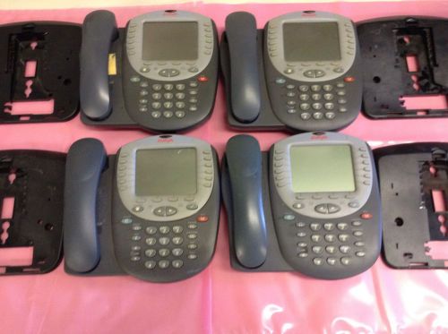 LOT OF 4 Avaya 4620 IP VoIP Office Telephone with Handset and Stand