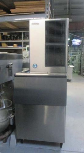 Hoshizaki km515mah air cooled 527 lbs ice machine head w/ b500sf bin - crescent for sale