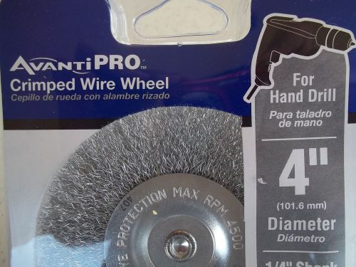 AvantiPRO Crimped Wire Wheel Brush Steel Wire 4&#039;&#039;