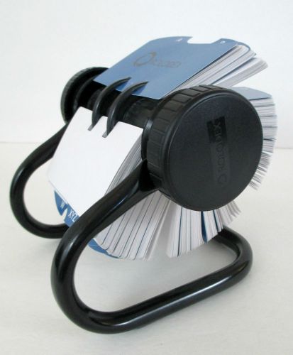 Vintage Rolodex Business Card File Round Rotating Rotary