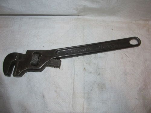 Vintage 18&#034; Offset Pipe Wrench Ushco Lawson U.S Hame Co. Buffalo N.Y. LQQK!