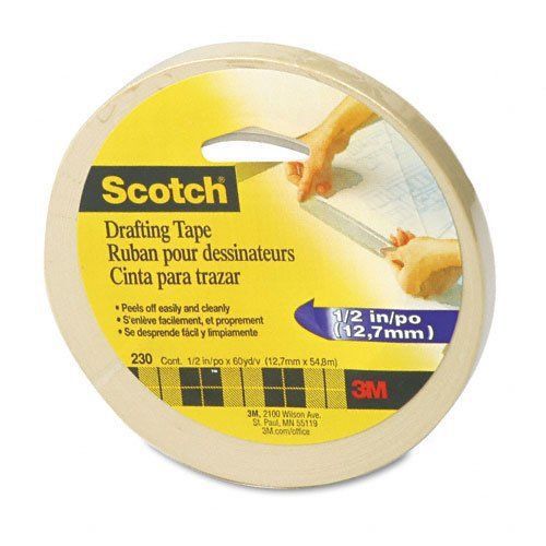 Scotch® Drafting Tape 230, 1/2-inch x 60 Yards