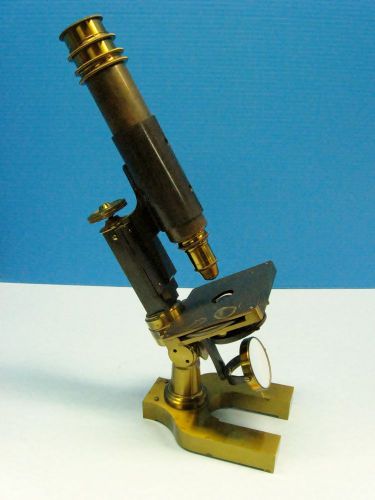 Antique Vintage Brass Microscope