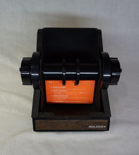 Vintage Rolodex Model 2254D Black Clean Ready to use