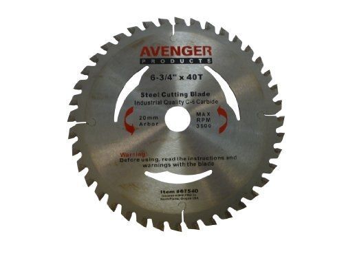 Avenger Product Avenger AV-67540 Steel Cutting Saw Blade, 6-3/4-inch by 40