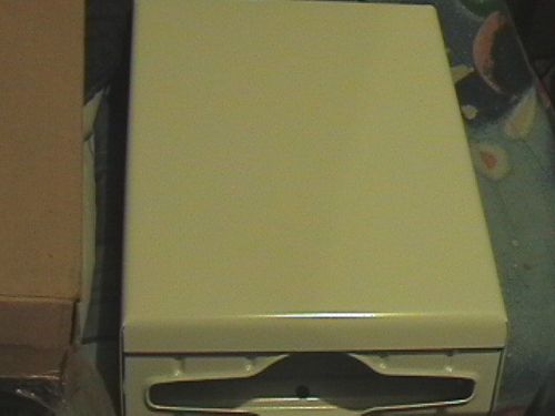 White combination c-fold/ multifold paper towel dispenser for sale