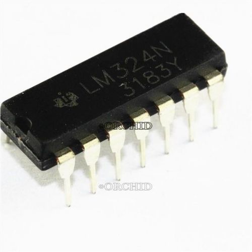 50pcs ic lm324n lm324 dip14 ti low power quad op-amp new date code:11+ #2992113