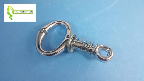 Bull Cattle Lead with Holding Spring 5&#034; Nose Ring 2 5/8&#034; Opening Veterinary Farm