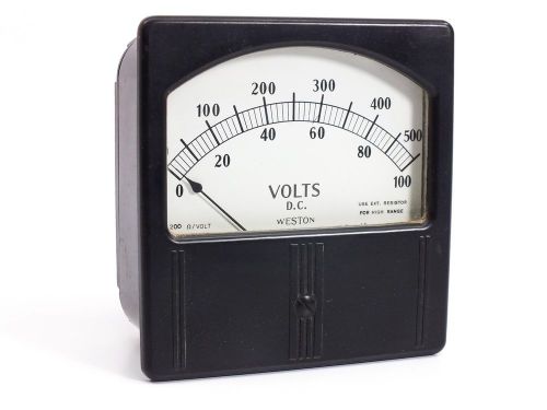 Weston Electrical 0-100 D.C Volts Gauge Model 741