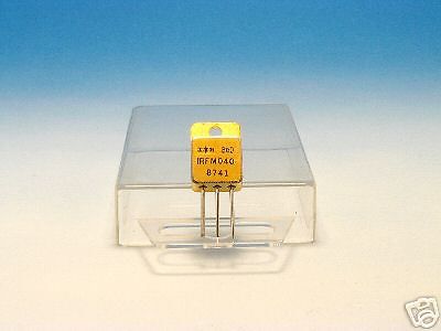1x IRFM040 HEXFET USA Power MOSFET N-channel GOLD Transistor TO-254AA 96W 25A