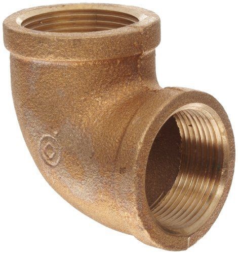 Anderson Metals Brass Pipe Fitting, 90 Degree Elbow, 3/4&#034; Female