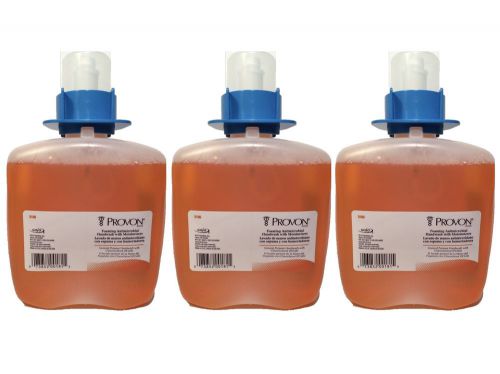(3) provon 5186-03 foaming antimicrobial handwash soap refill gojo,1250ml fmx-12 for sale