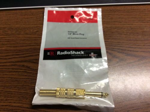 1/4&#034; jack mono plug radioshack 274-0867 goldseries for sale
