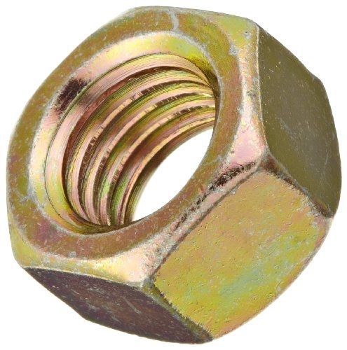 Small parts steel hex nut, zinc yellow-chromate plated finish, grade 8, 1/2&#034;-20 for sale