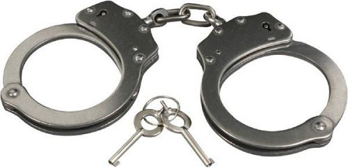 Handcuffs Stainless Double Lock Stainless Steel Handcuffs 10588