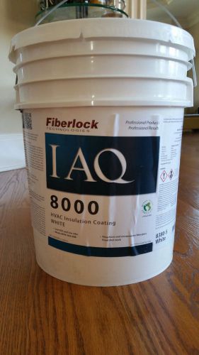 Fiberlock iaq 8000 hvac insulation coating, white color for sale