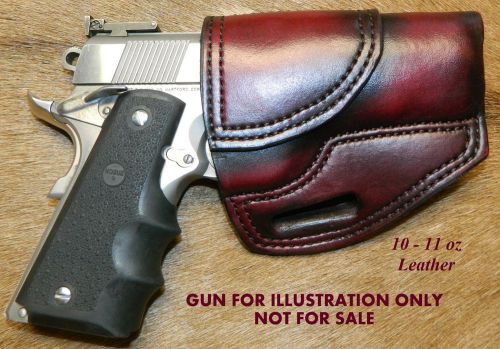 Gary C&#039;s Avenger OWB &#034;XH&#034; HOLSTER Colt 1911 Combat Commander 4.25&#034; Heavy Leather