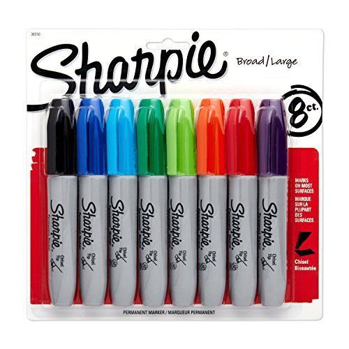 Sharpie Chisel Assorted 8 Pack New