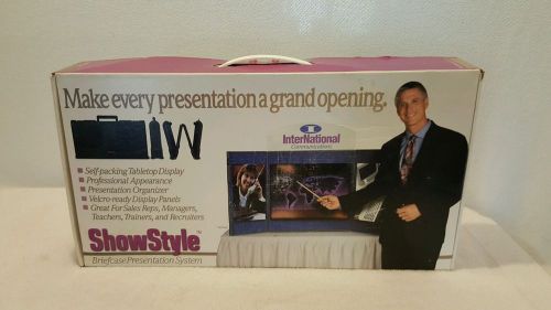 Showstyle Briefcase Presentation System Self-Packing Tabletop Display Trade Show