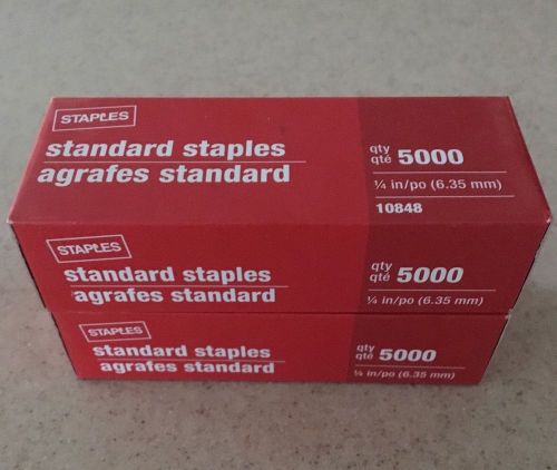 Standard Staples - 5000 Staples X 2 Boxes