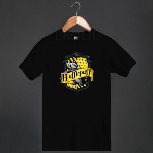 New Harry Potter Hufflepuff Logo T-Shirt Hogwarts Hermione Granger Book TV S-3XL