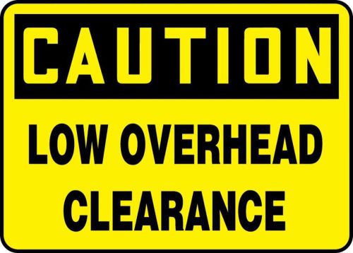 Brady 122843 traffic sign: industrial, 7&#034; height x 10&#034; width, black on yellow, n for sale