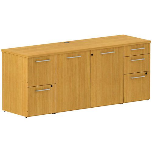 MODERN 72&#034; CABINET CREDENZA Office Conference Storage Sideboard Furniture Cherry